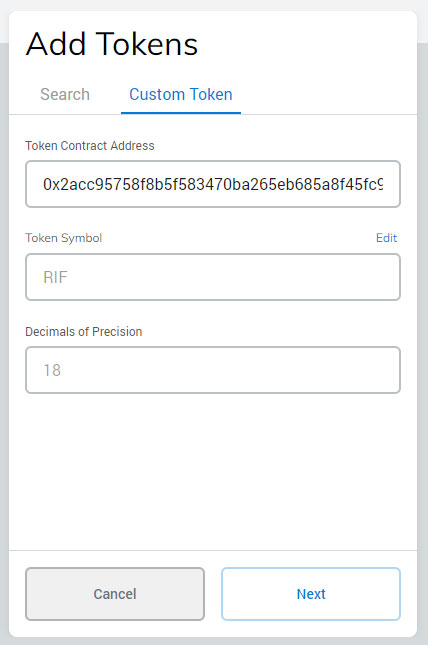 Brave - Add Decimal and Token Symbol